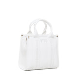Borsa tote con ricamo 73BS7HD02 ECHO 73 BIANCO V° 73 