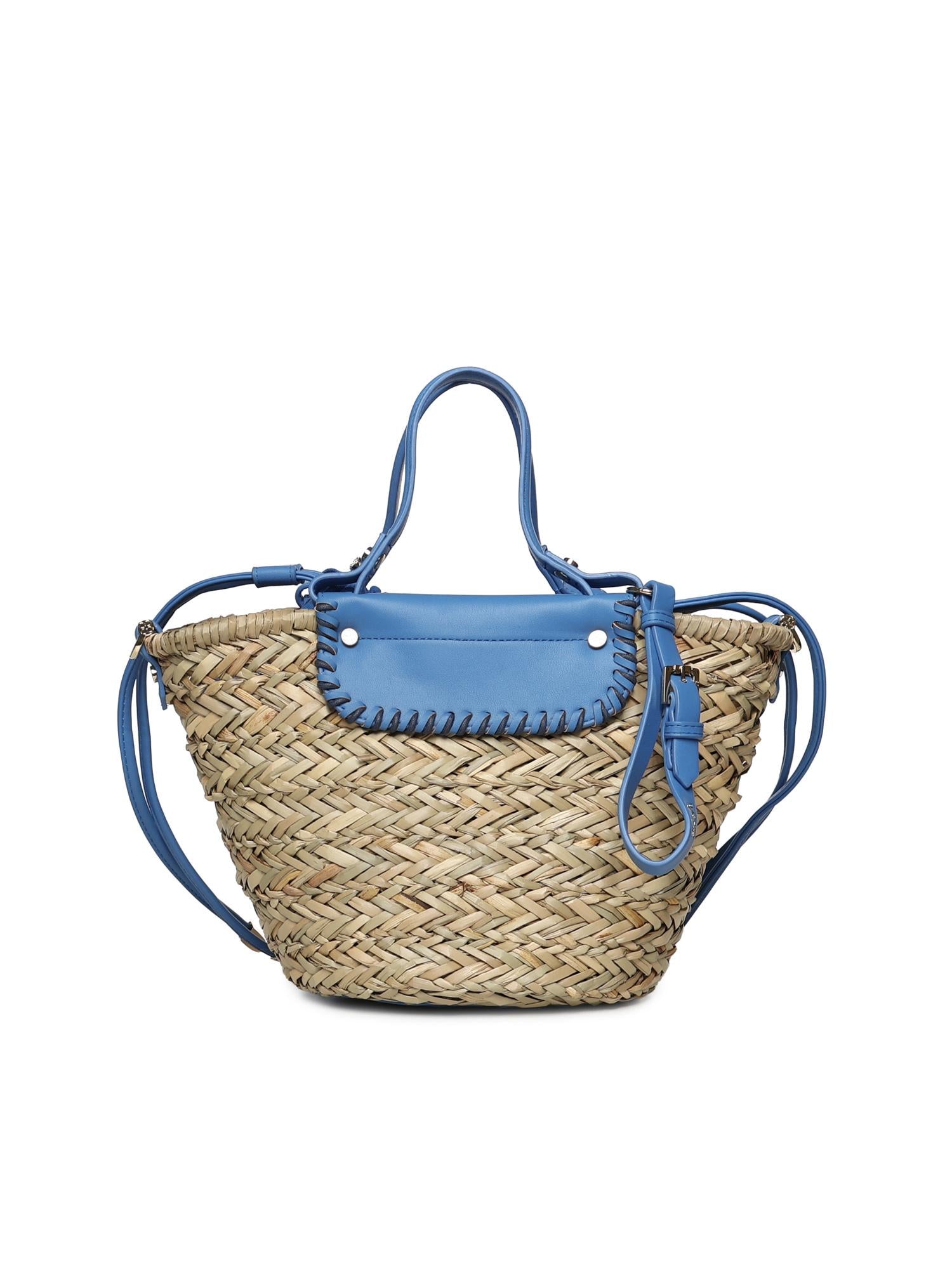 Mini bag Vanna con logo 73BS9N202 VANNABLUET/NATURALE V° 73 