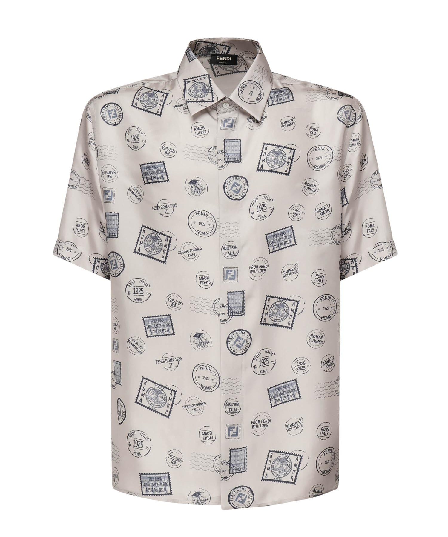 Camicia in seta stampata FS0795 AUVPF0YPK FENDI 