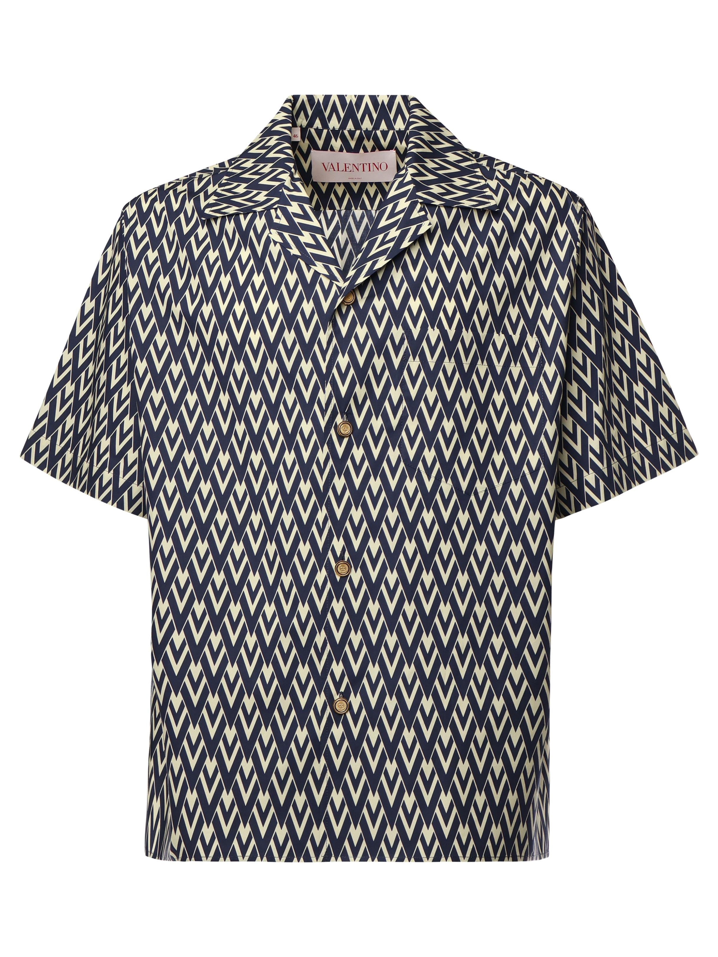 Camicia da bowling con stampa Toute la V all over 6V3AA111 AS0QTD VALENTINO GARAVANI 