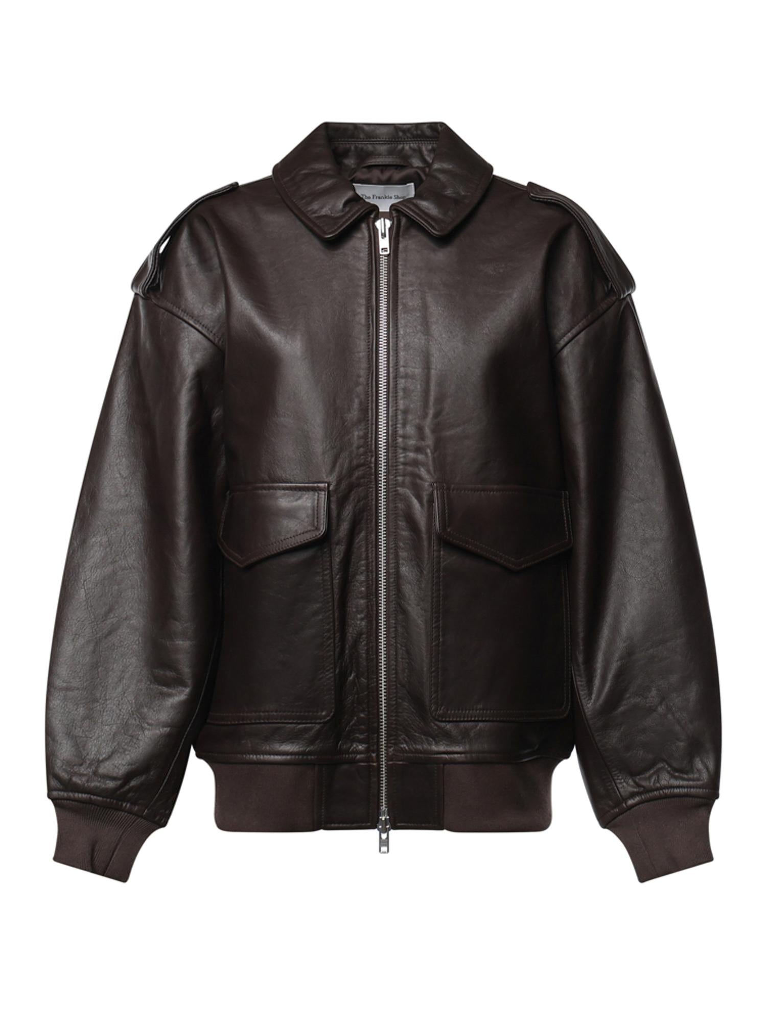 Giacca Viper in pelle JAFS18397200  THE FRANKIE SHOP 