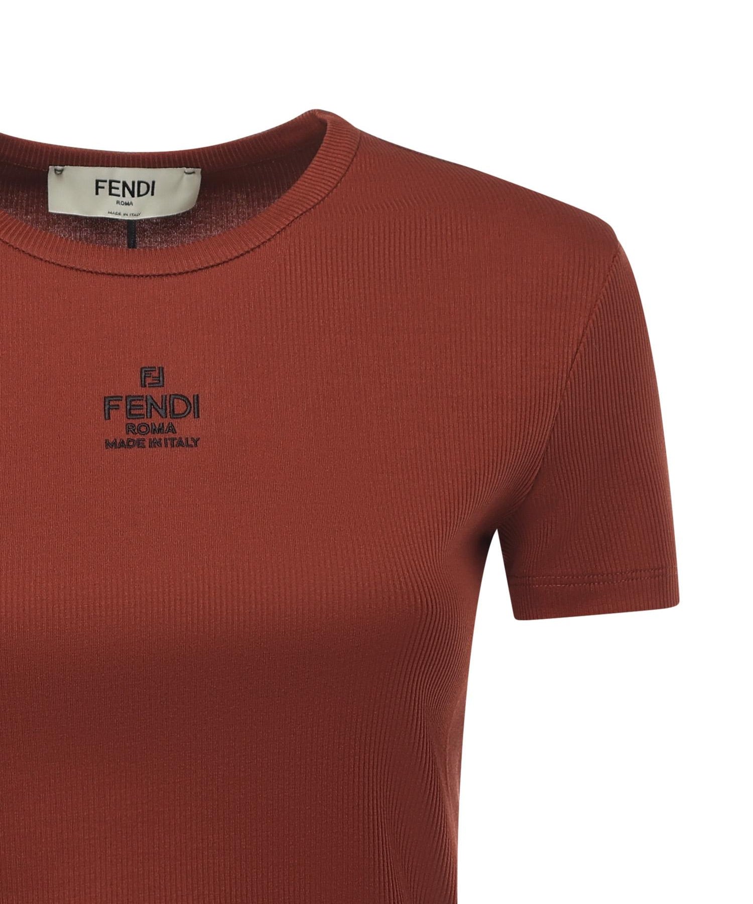 Top cropped in cotone FS8110 ANQMF1T6K FENDI 