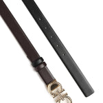 Cintura regolabile e reversibile Gancini<BR/> 230359 780428004 FERRAGAMO 