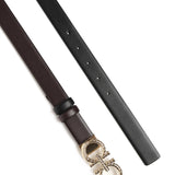 Cintura regolabile e reversibile Gancini<BR/> 230359 780428004 FERRAGAMO 