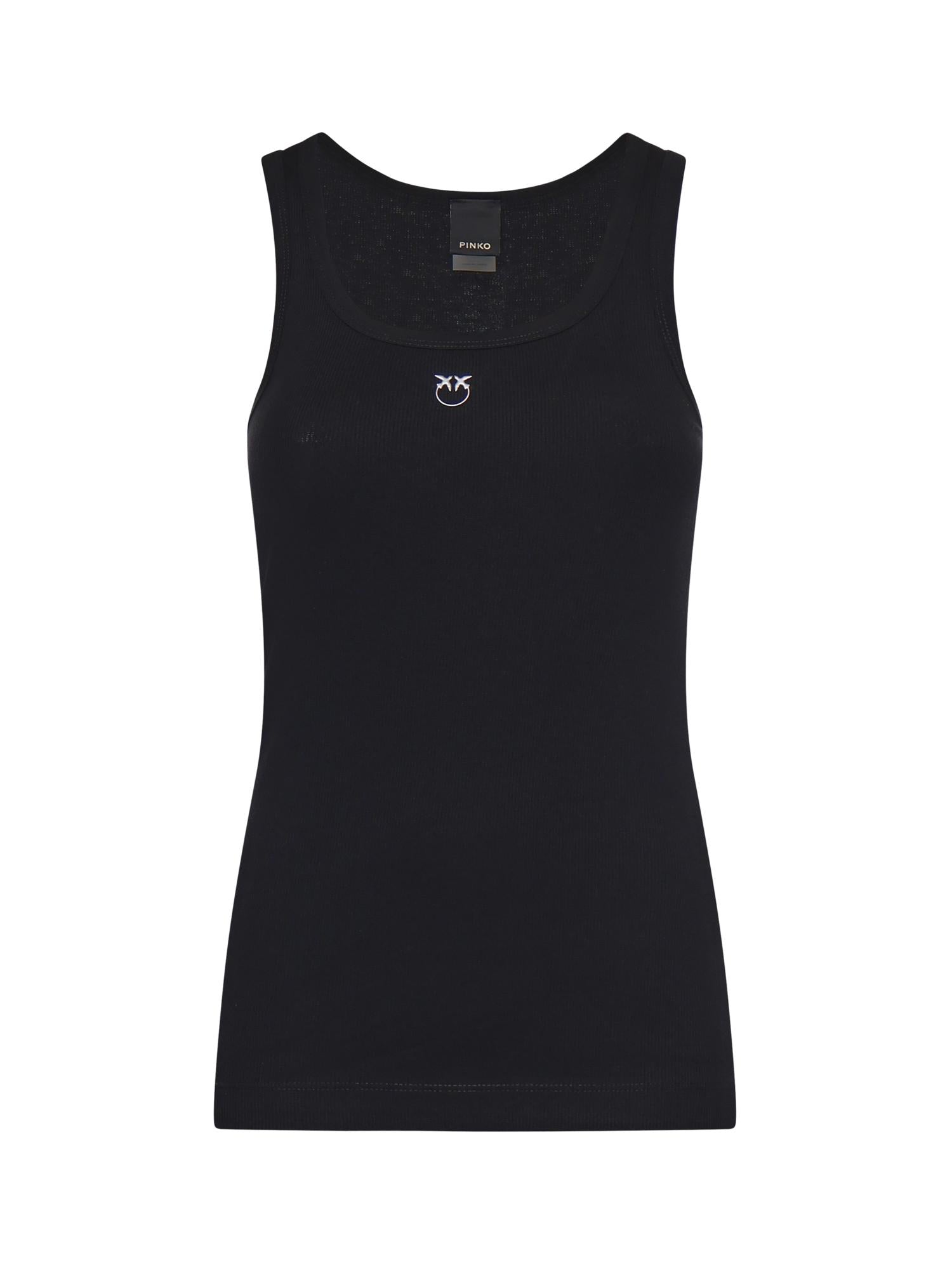 Canotta con logo Love Birds 100807 A338Z99 PINKO 