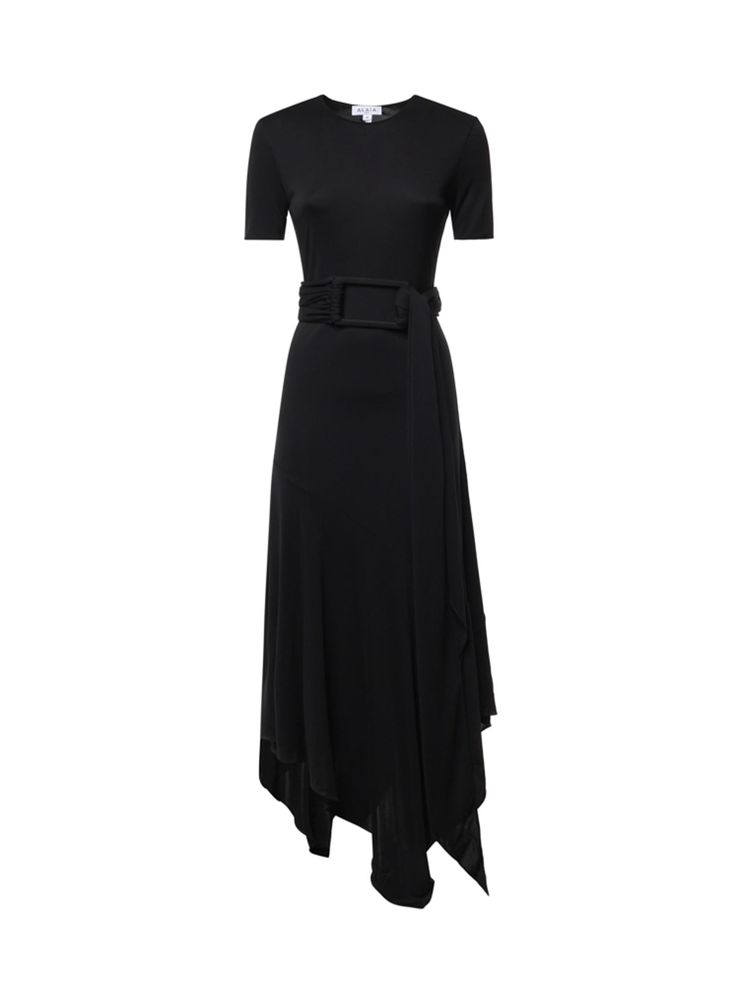 Abito in jersey con cintura AA9R3137J090D 995 ALAIA 