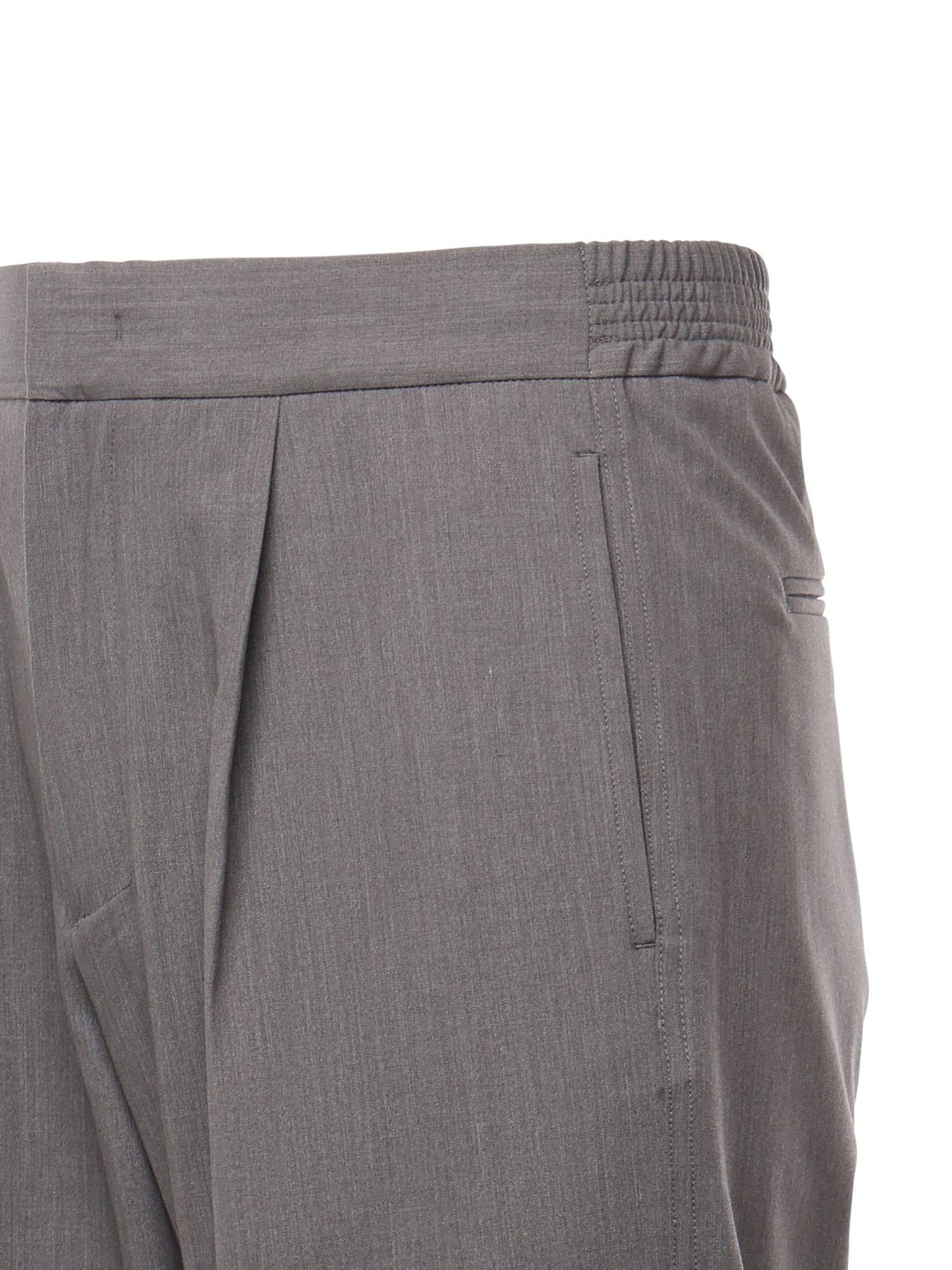 Pantaloni loose con pinces PT005V4 GRY BONSAI 