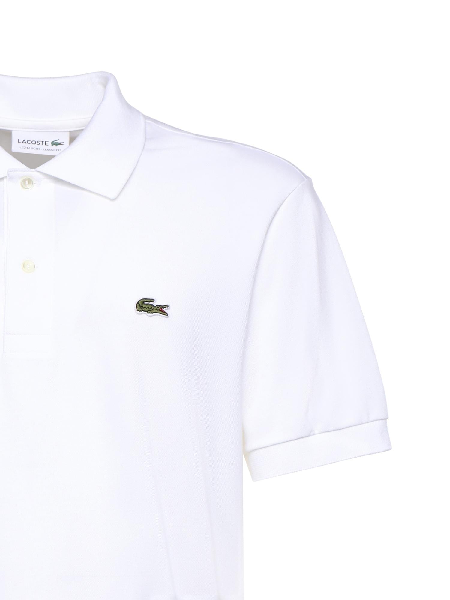 Polo in misto cotone con logo PH9851 001 LACOSTE 