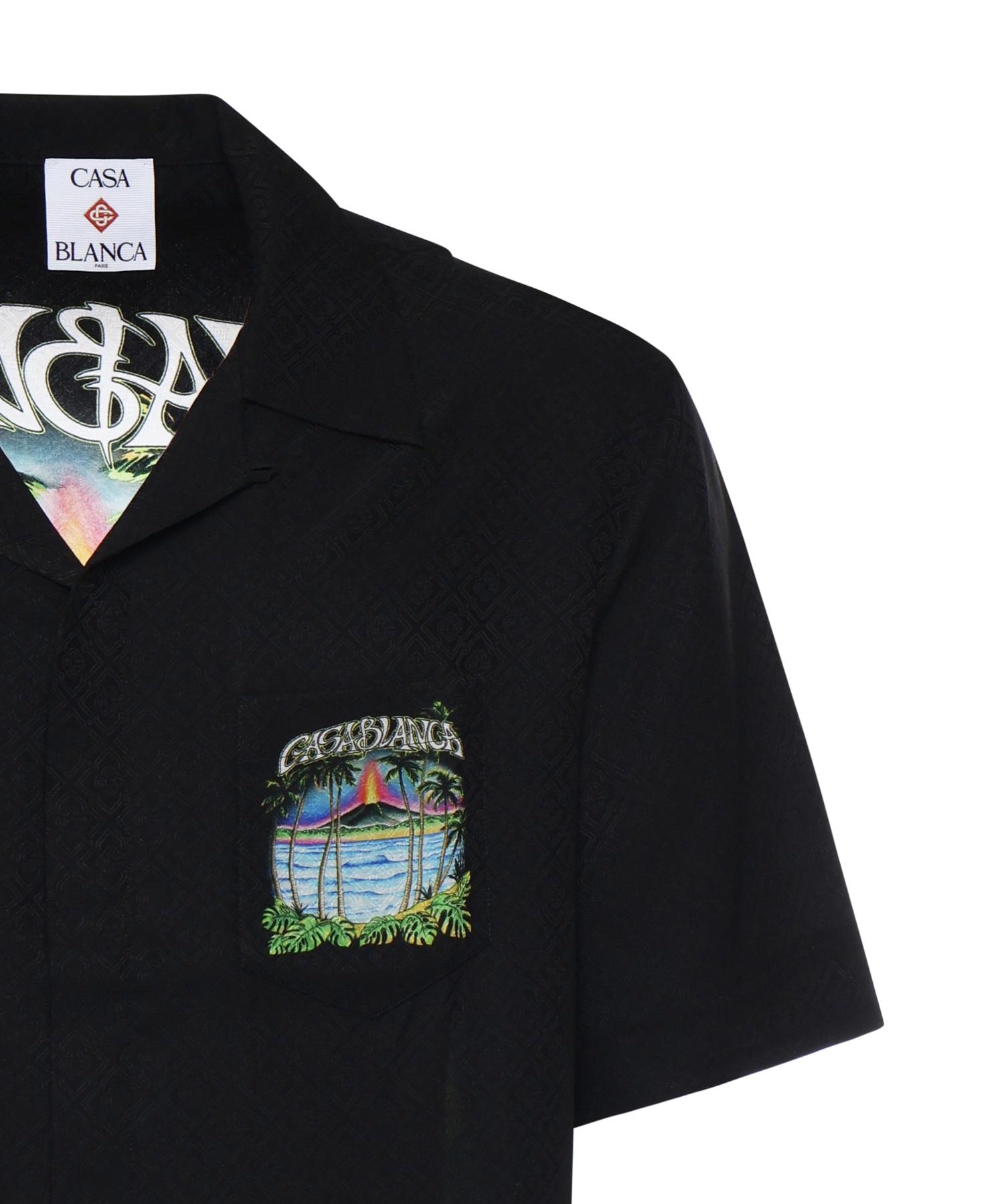 Camicia Volcano in seta MSP26SH003 09 CASABLANCA 