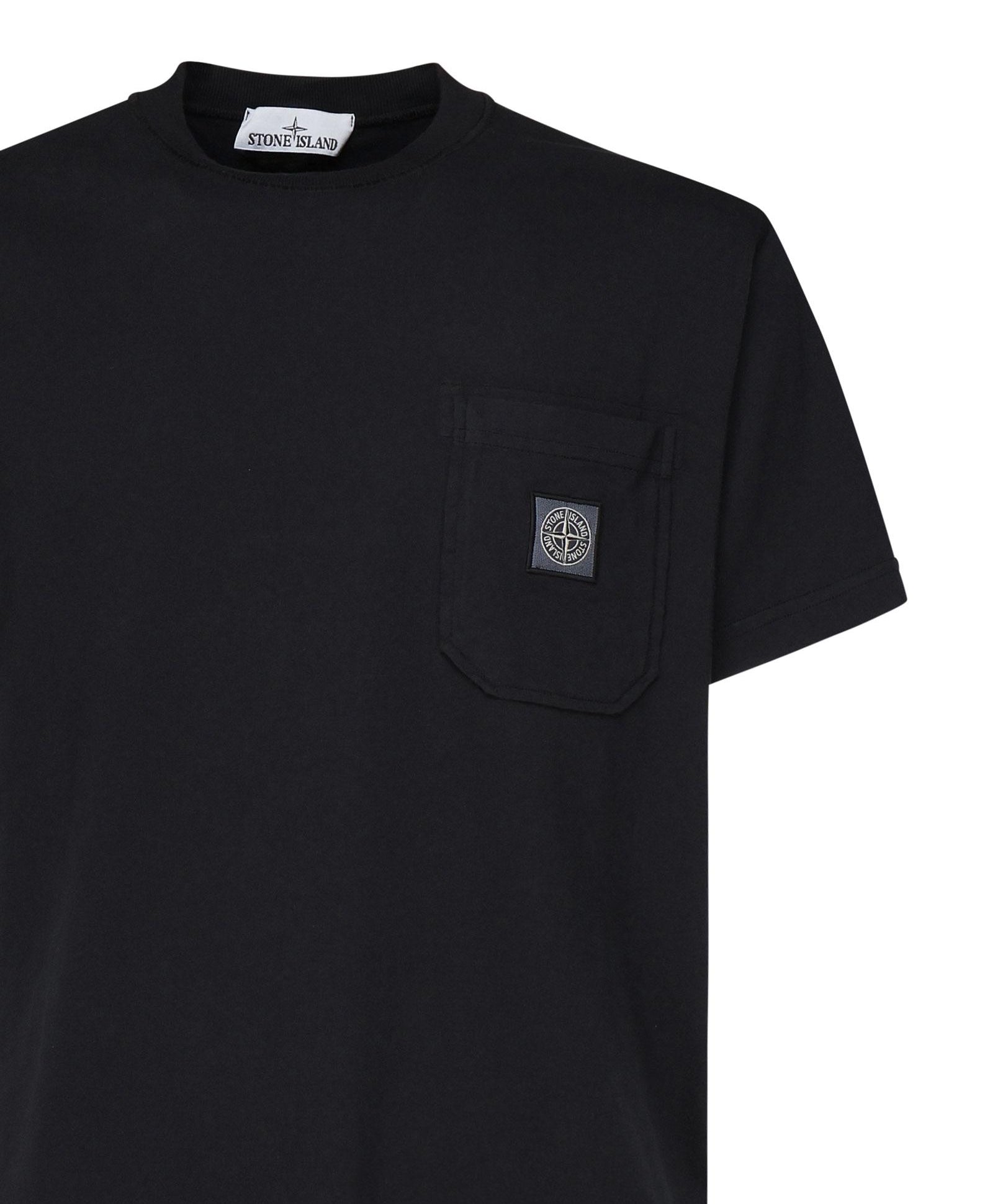 T-shirt con toppa Compass K1S152100219 S0057V0020 STONE ISLAND 