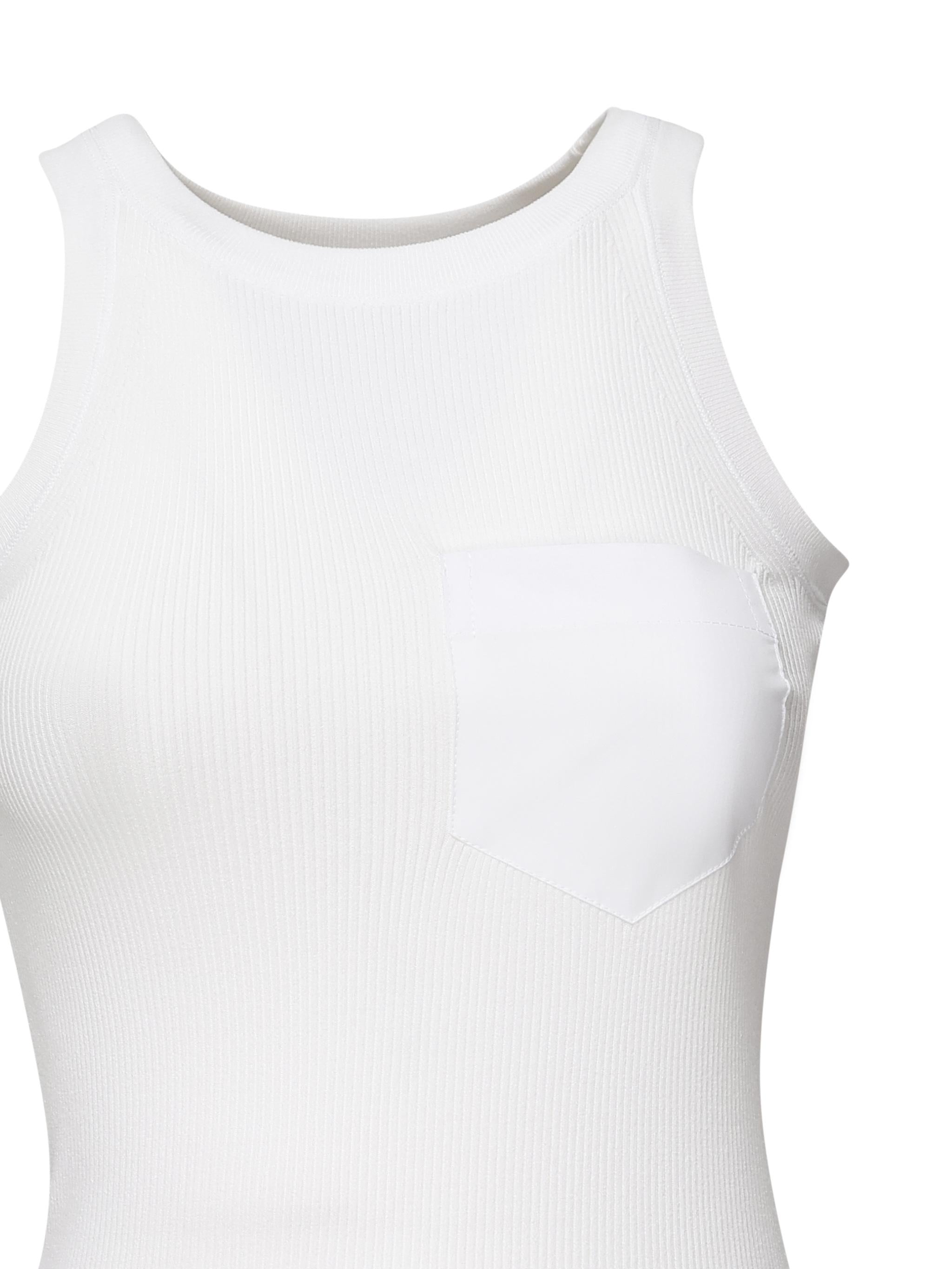 Canotta in viscosa a costine<BR/><BR/> 2512361072600 001 SPORTMAX 