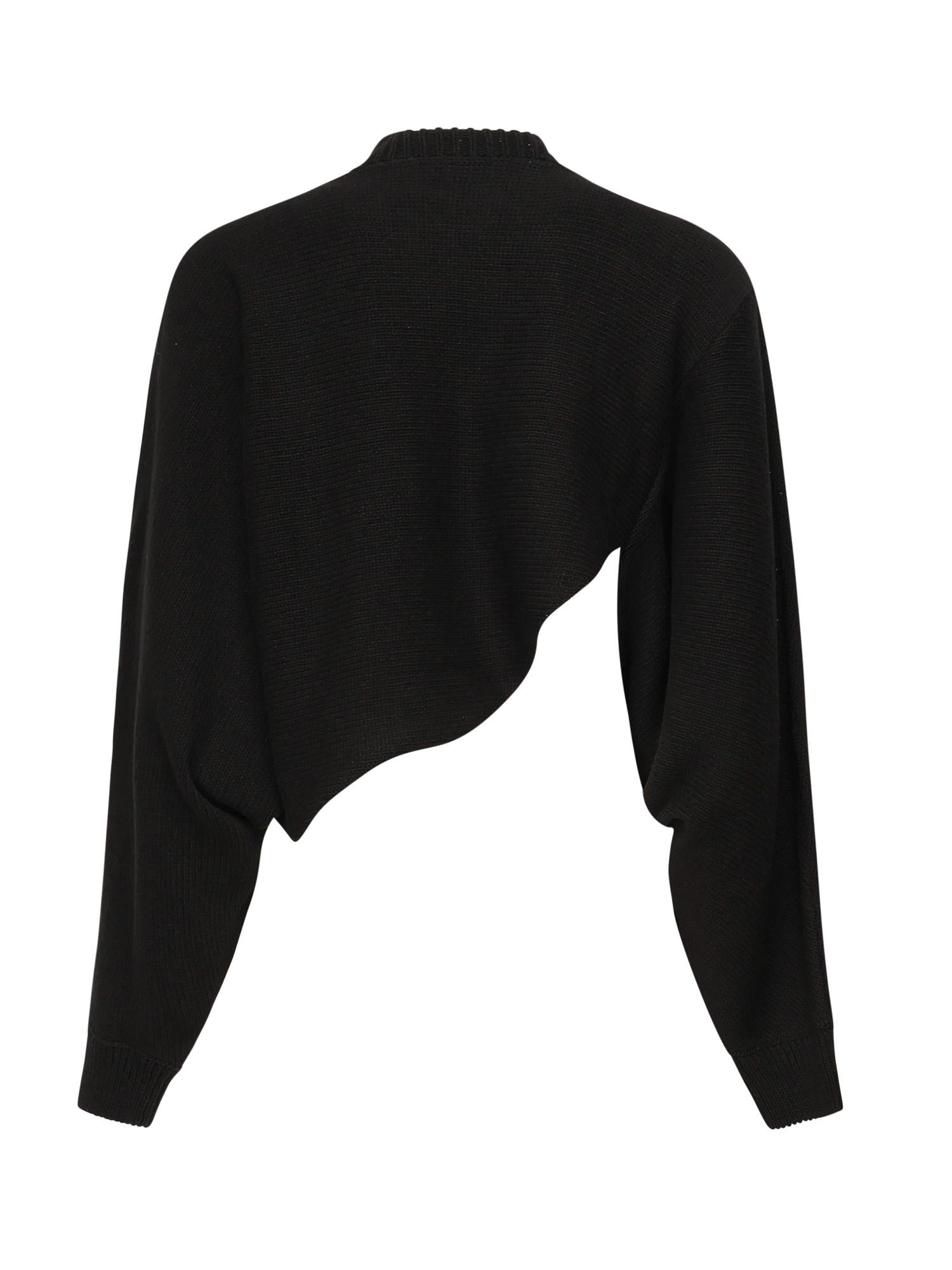 Pullover asimmetrico AA9G0043K082B 995 ALAIA 