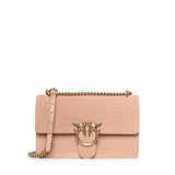 Borsa a tracolla media Love Bag One in pelle stampa coccodrillo 100941 A2YWQ36Q PINKO 