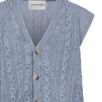 Gilet in cotone<BR/> B9D0038 86M AMARANTO 