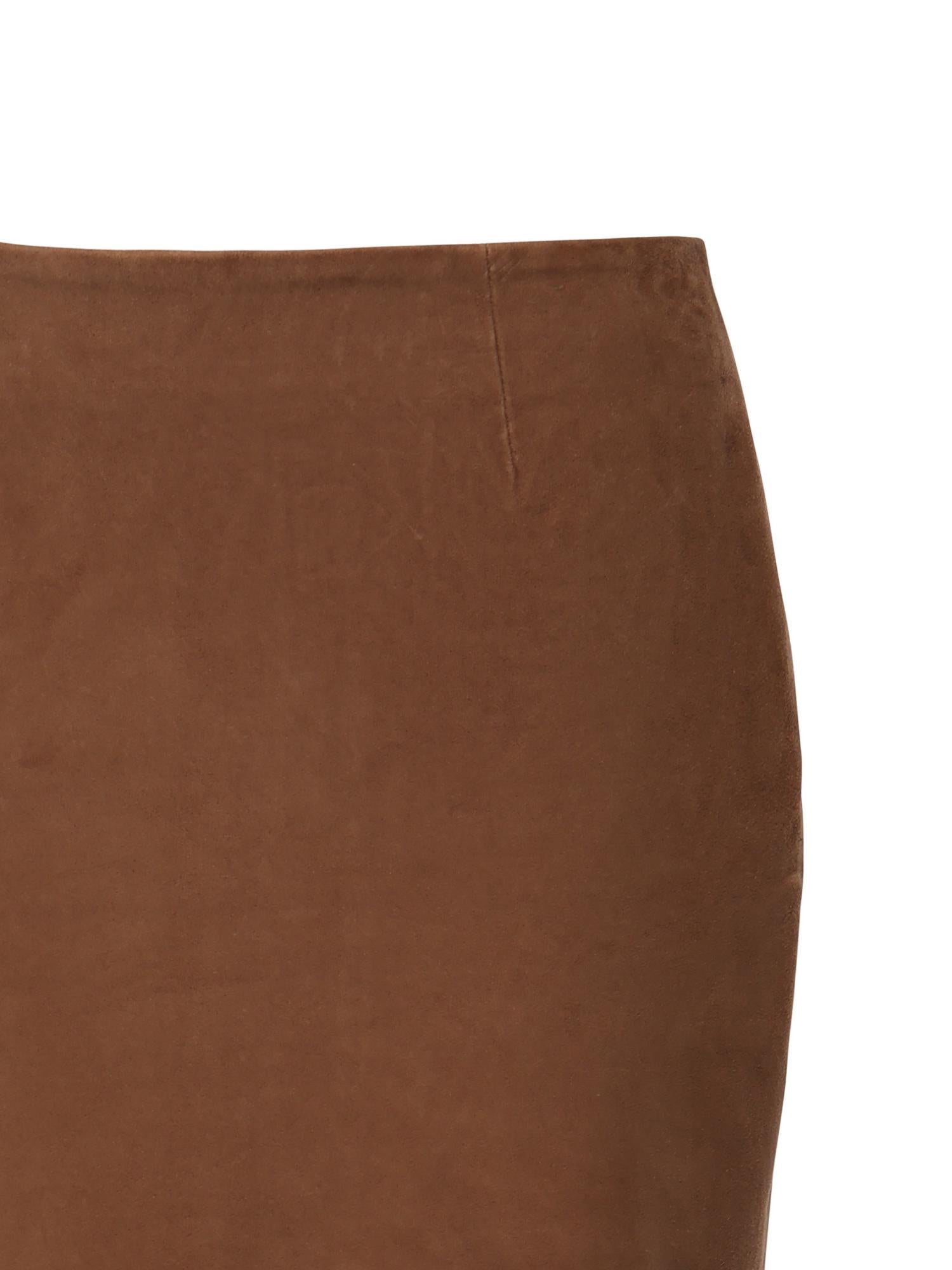 Minigonna in suede 115592 249 ROTATE 