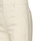 Pantaloni Reina in twill di viscosa e lino<BR/> DP789 IF0041DXXX004 DONDUP 