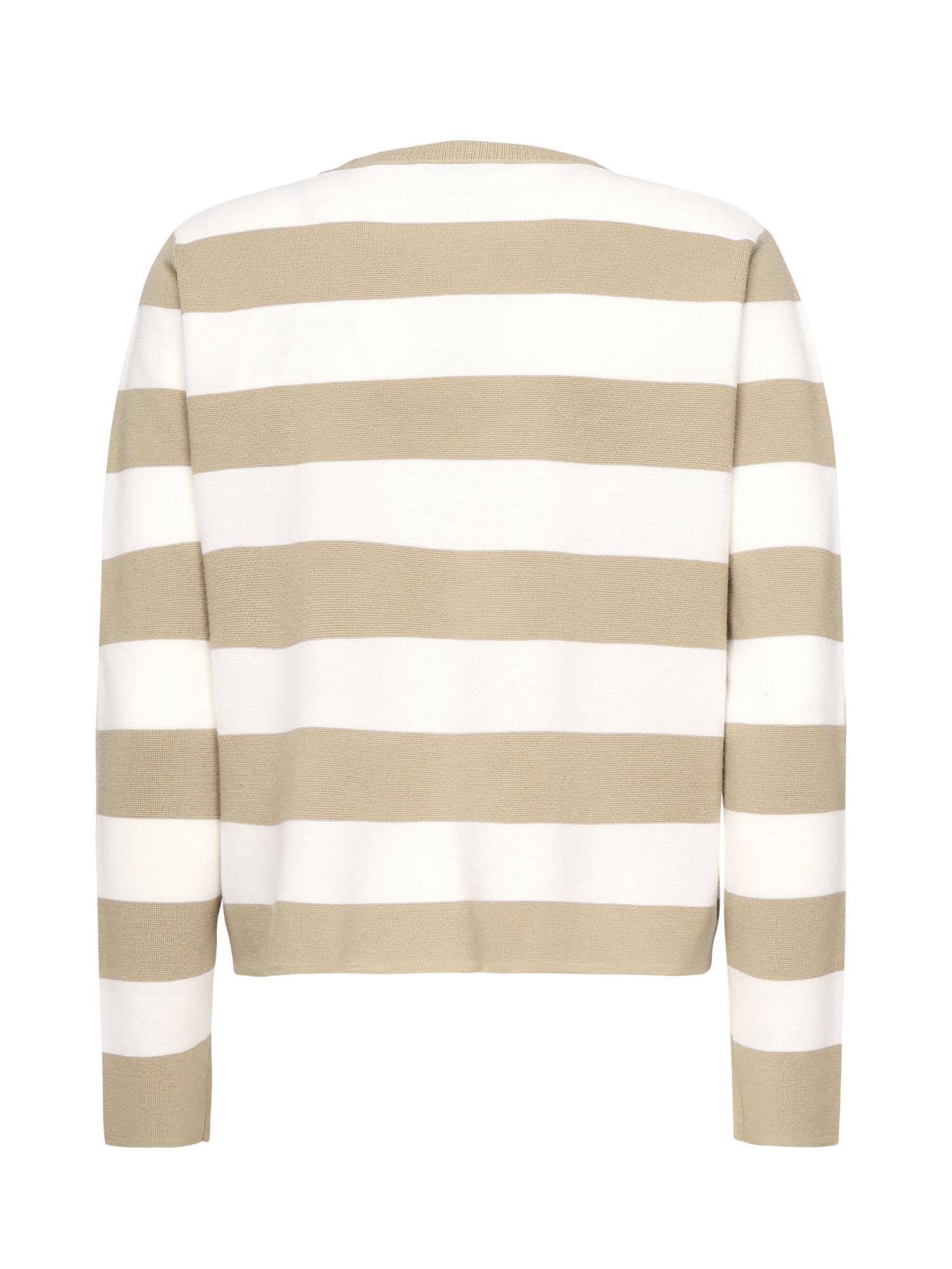 Maglia a righe in lana con ricamo<BR/> 2521366091600 008 MAX MARA 