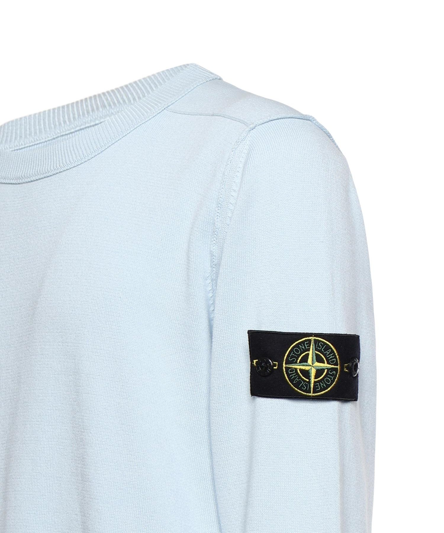 Maglione in cotone con logo L1S155100053 S00B2V0041 STONE ISLAND 