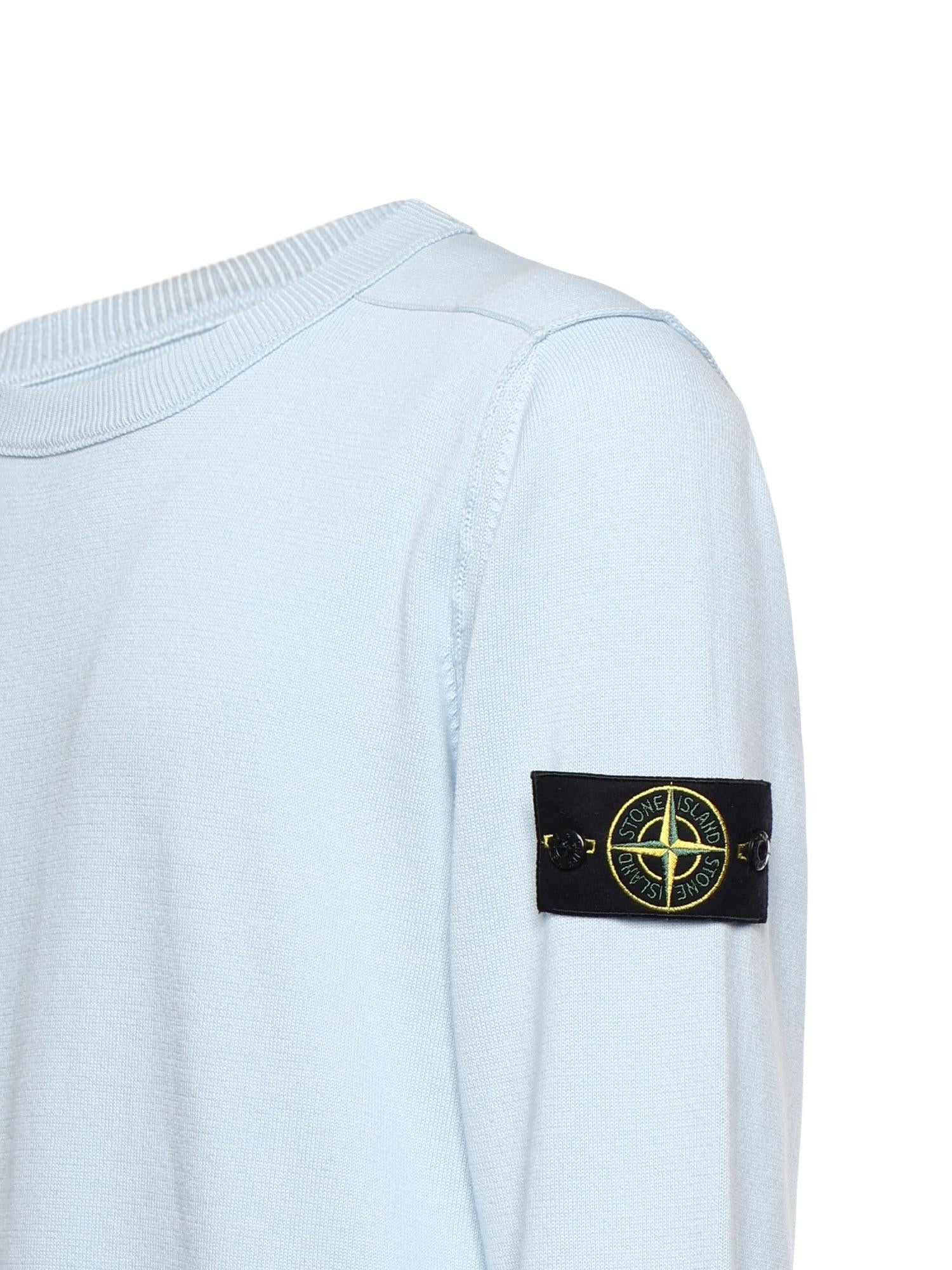 Maglione in cotone con logo L1S155100053 S00B2V0041 STONE ISLAND 