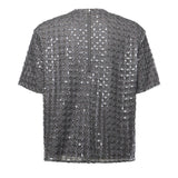 T-shirt con perline 115155 516 ROTATE 