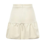 Minigonna con balza 105767 A2QVZ00 PINKO 