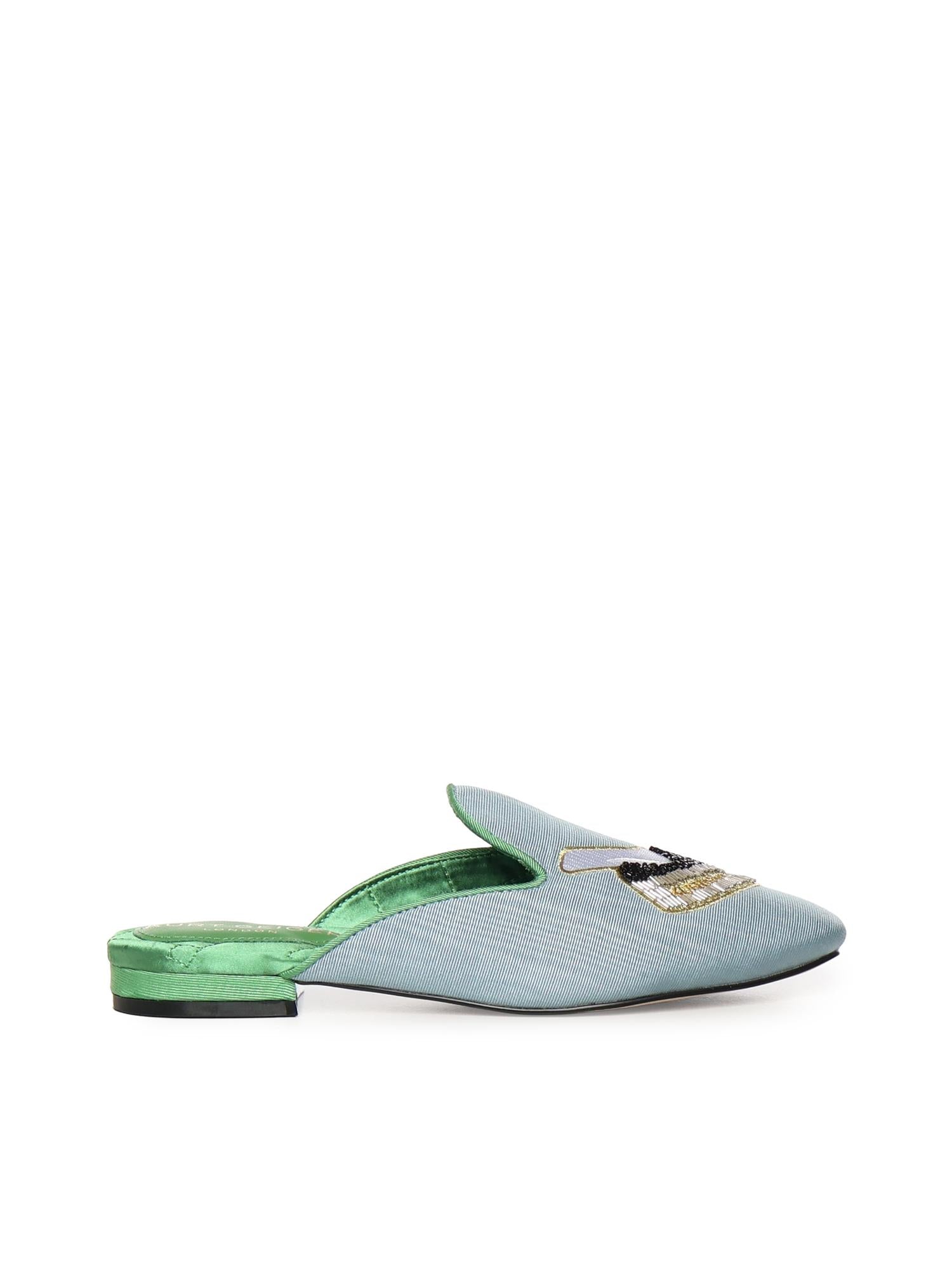 Mule Embroidered 5387783069 PALE BLUE KURT GEIGER 