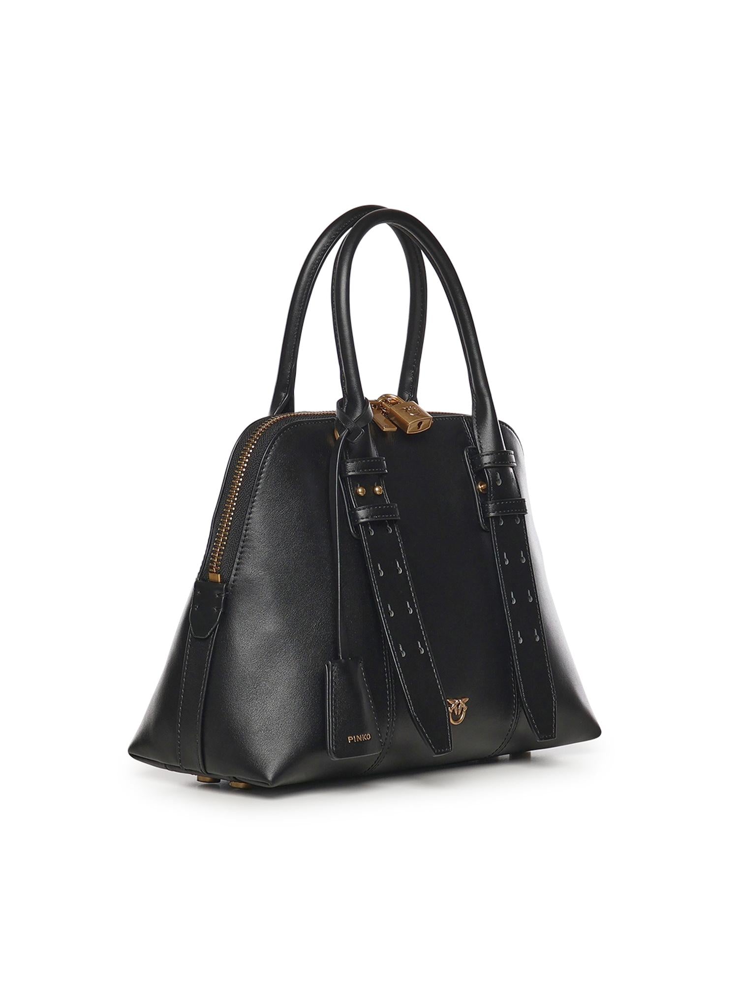 Borsa a mano media Escape Bag in pelle 105906 A0QOZ99Q PINKO 