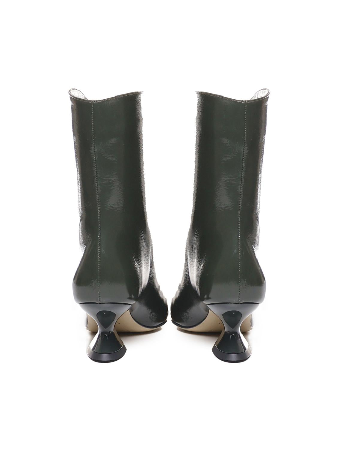 Tronchetto in pelle con tacco basso ELIANE 143 VERLUXVERDE ALCHIMIA 