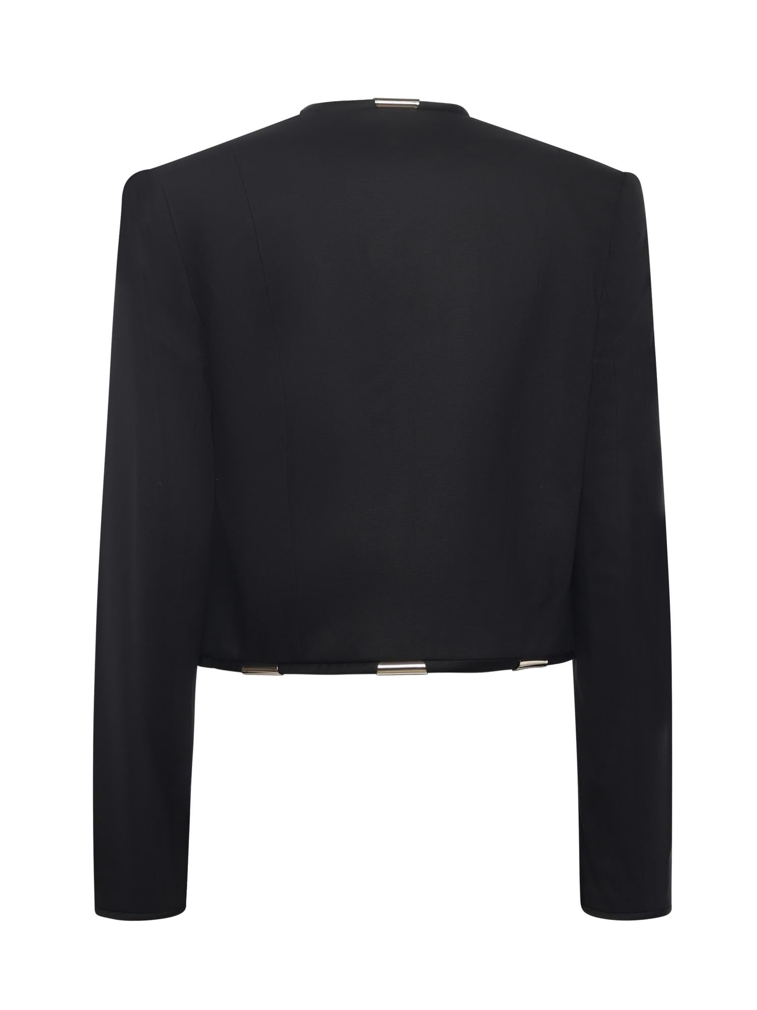 Giacca cropped con dettagli metallci 79AJQ554 N0278899 GENNY 