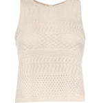 Top con lavorazione traforata CNKD13264  INSPIRED BY AKEP 