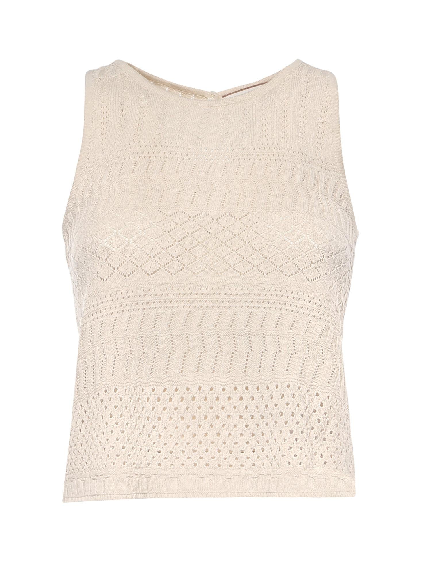 Top con lavorazione traforata CNKD13264  INSPIRED BY AKEP 