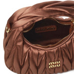 Mini bag Wander in raso trapuntato 5BP078 2BD8F0324 MIU MIU 