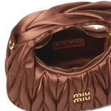 Mini bag Wander in raso trapuntato 5BP078 2BD8F0324 MIU MIU 