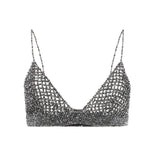 Top con cristalli GWP02270 P00197570352 GOLDEN GOOSE 