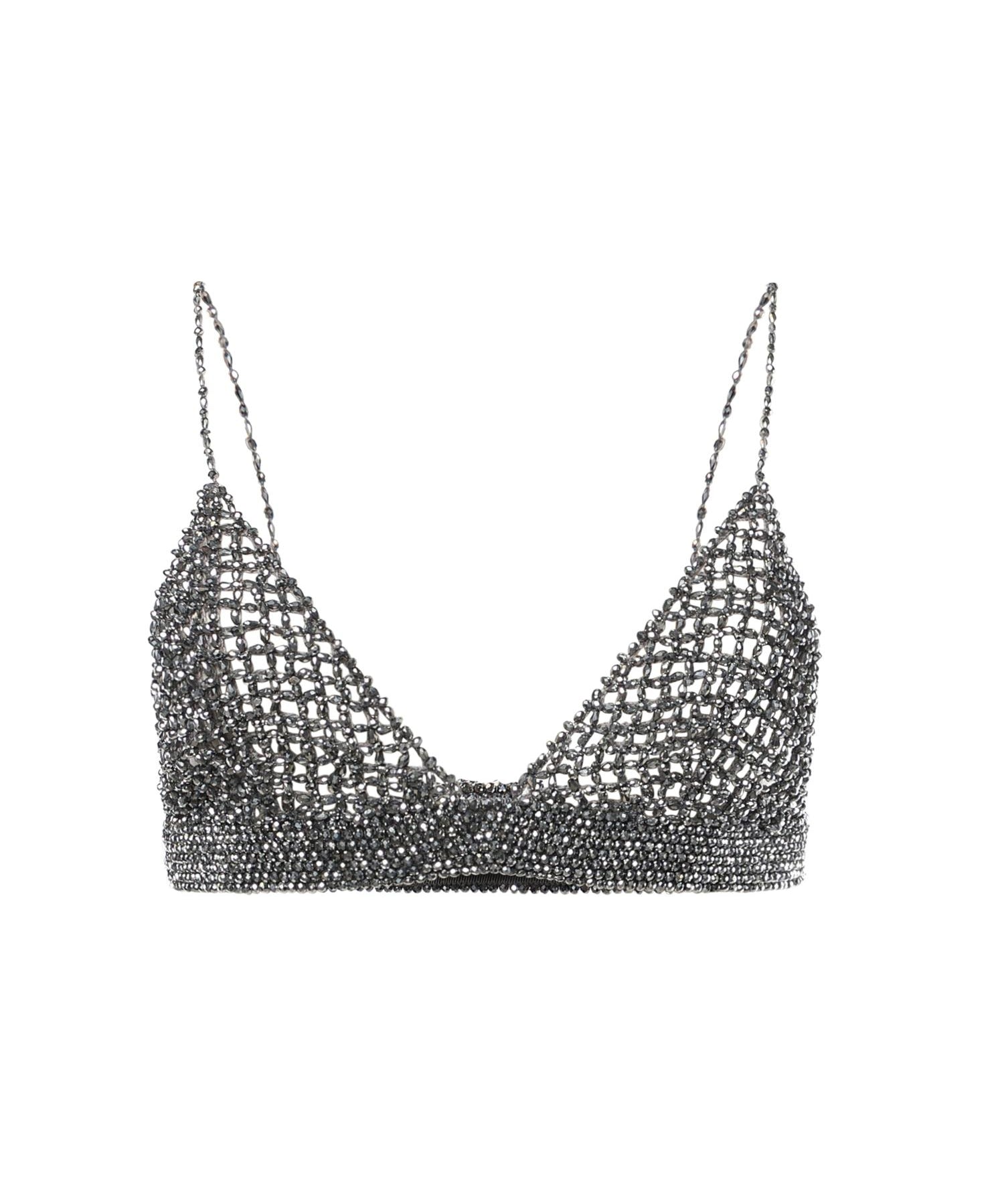 Top con cristalli GWP02270 P00197570352 GOLDEN GOOSE 