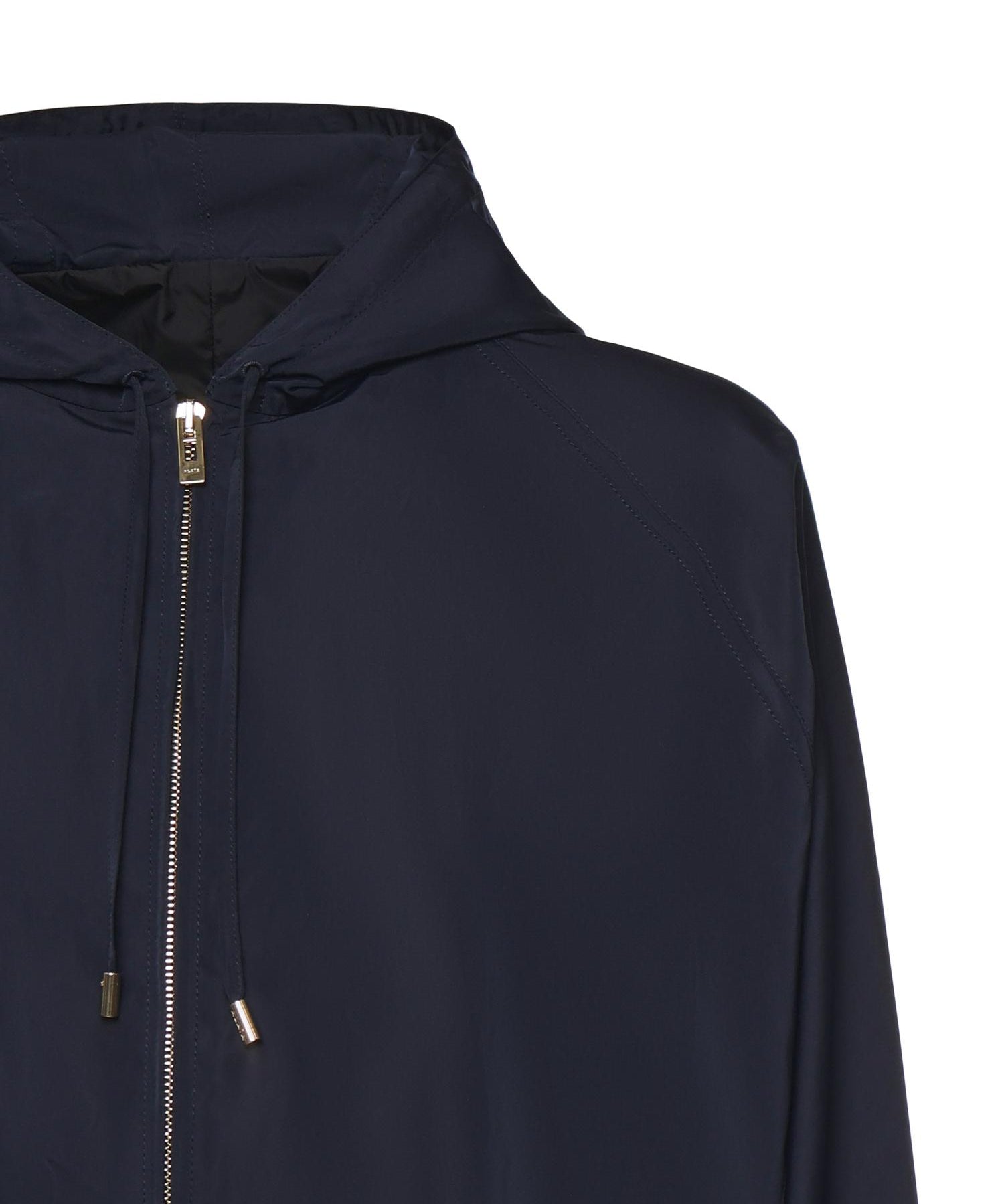 Giacca a vento con cappuccio in seta AA9V1232W128C A09 ALAIA 