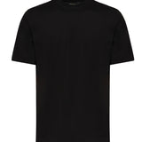 T-shirt girocollo in cotone AIGUE -NERO GIULIANO GALIANO 