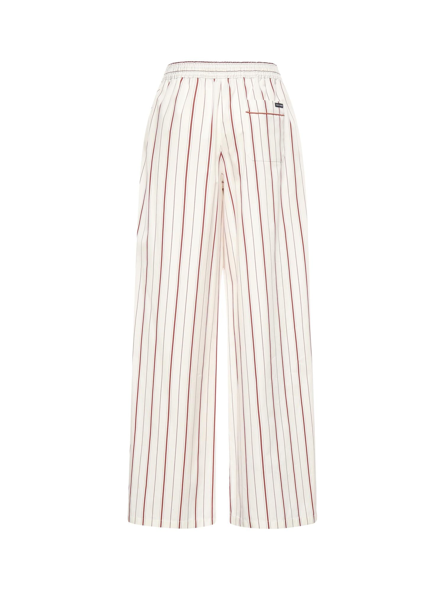 Pantaloni in popeline a righe FTDJET FR51TS8053 DOLCE & GABBANA 