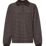 Polo in misto cotone a righe 116003 3088 ROTATE 