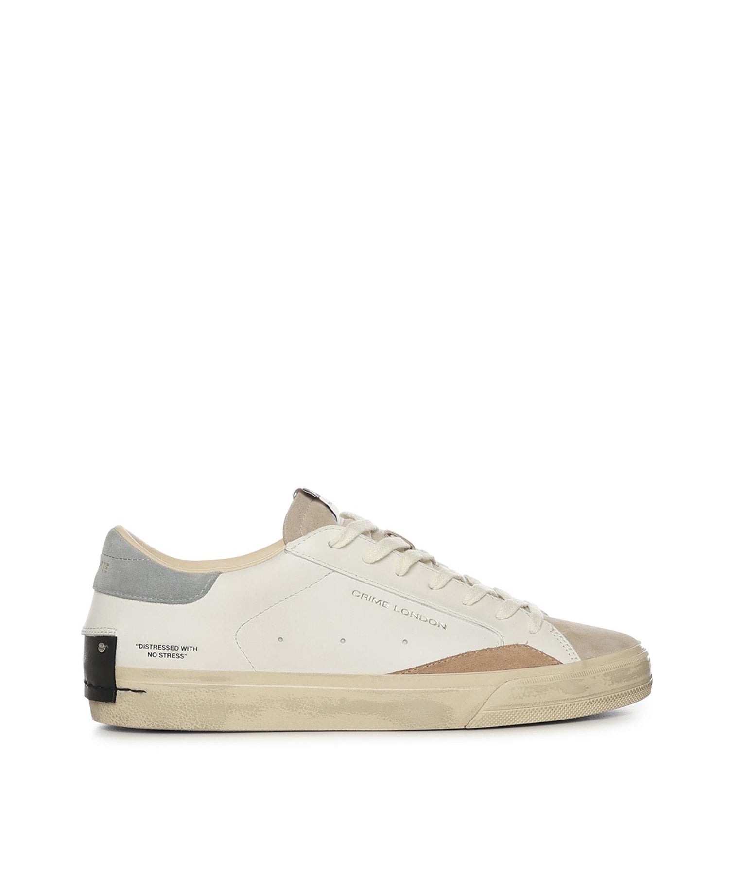 Sneaker Distressed 2.0 19050PP8B WHITE CRIME LONDON 
