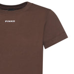 T-shirt con logo lettering 100373 A34FL78 PINKO 