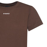 T-shirt con logo lettering 100373 A34FL78 PINKO 