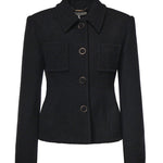 Giacca sartoriale in lana bouclé CH26AVE08060 001 CHLOÉ 