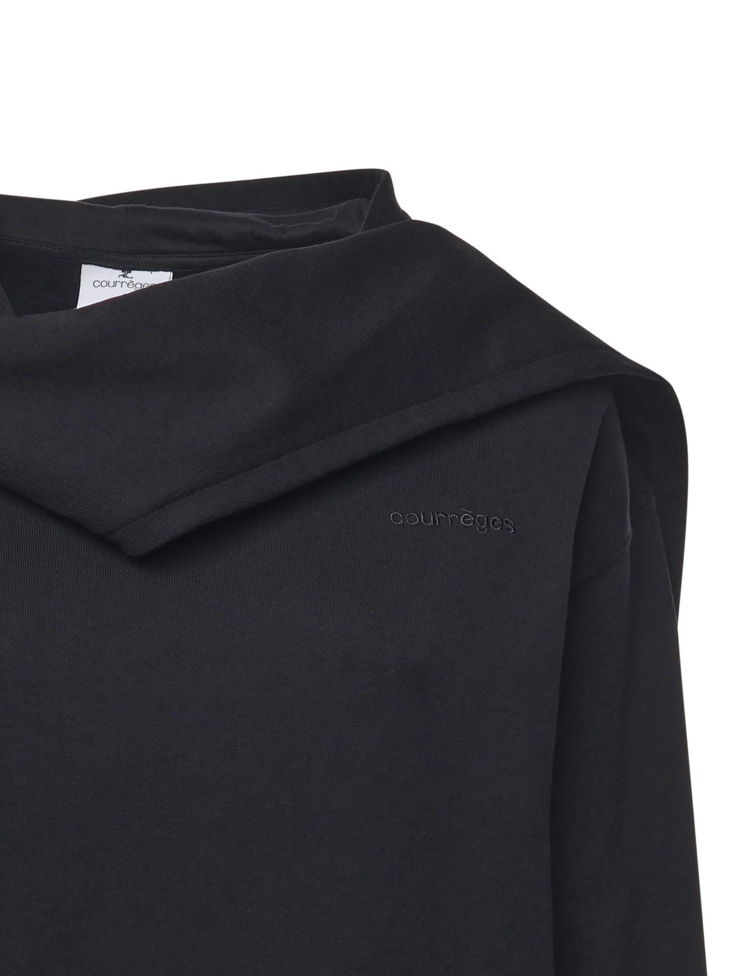 Felpa con cappuccio e sciarpa 325JH0047JS0234 9999 COURREGES 