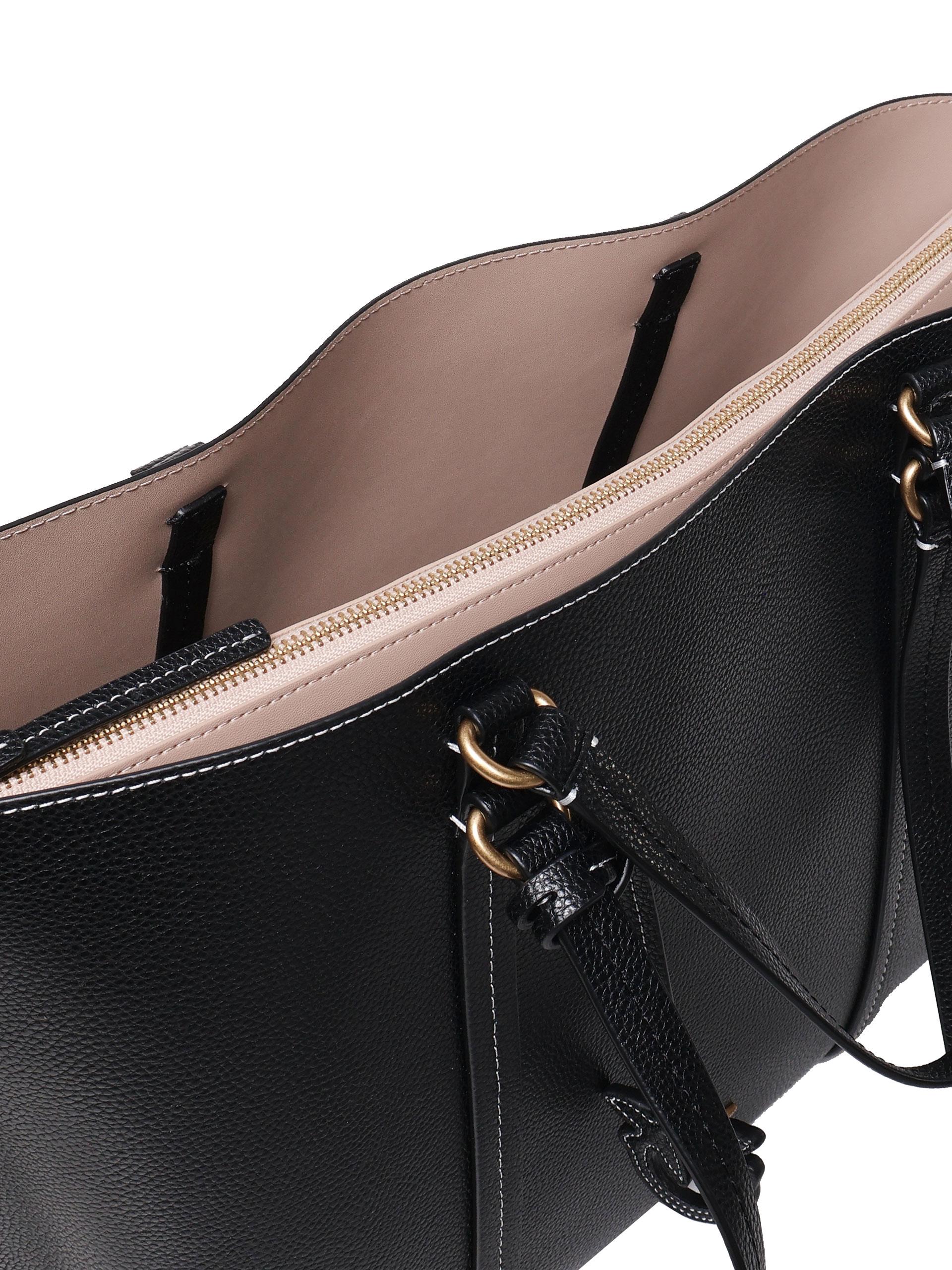 Borsa shopper grande in pelle bottalata 102832 A1LFZ99Q PINKO 