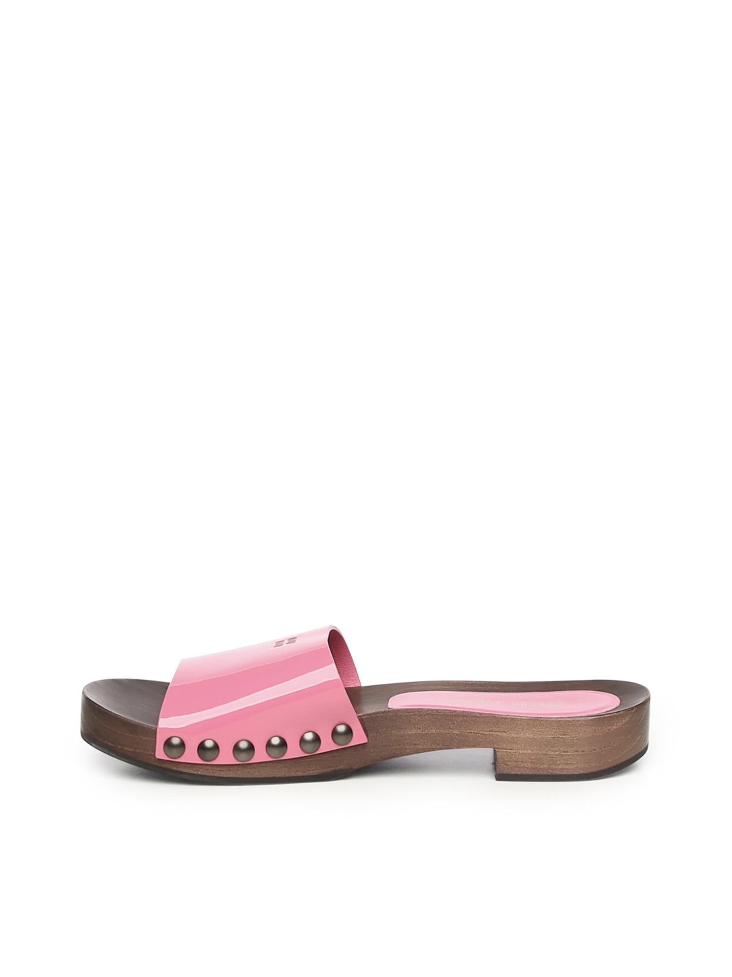 Zoccoli in vernice con logo 5Z425E 069F0638 MIU MIU 