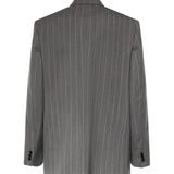 Giacca gessata in lana leggera 862216 V6E001532 BOTTEGA VENETA 
