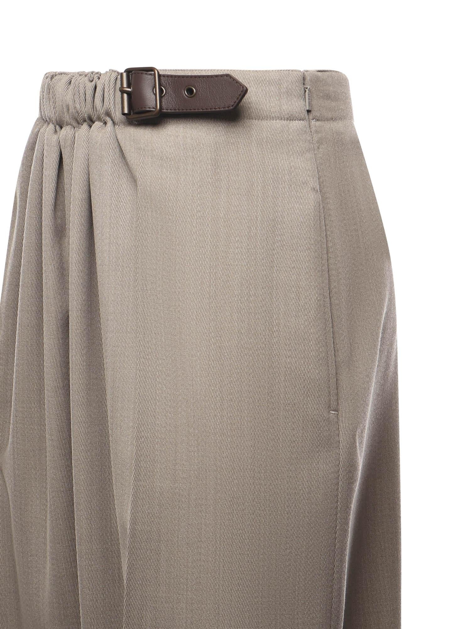 Pantaloni con cintura in lana S540Y04XM8 8586 LOEWE 