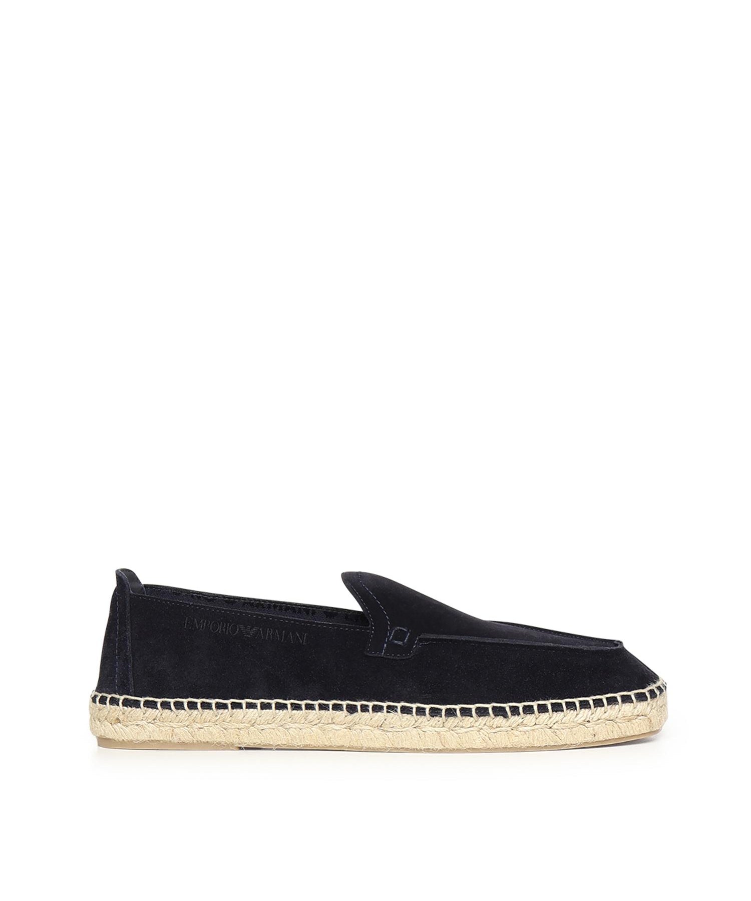 Espadrillas in pelle scamosciata velour EM005854 AF23967UB117 EMPORIO ARMANI 