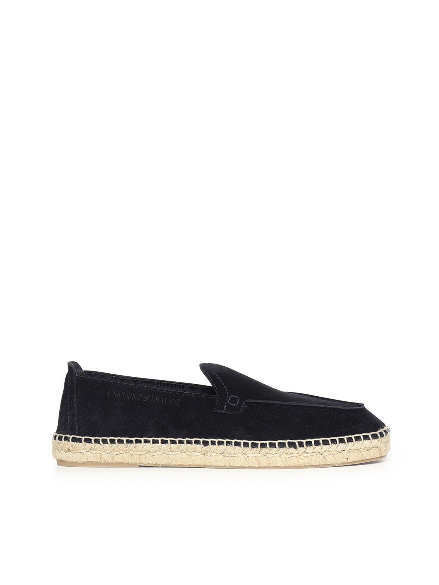 Espadrillas in pelle scamosciata velour EM005854 AF23967UB117 EMPORIO ARMANI 